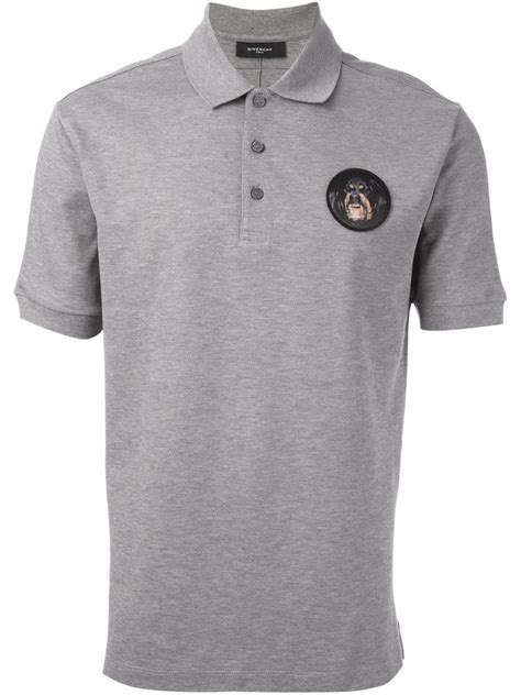 givenchy t shirt grey roter patch|Givenchy polo shirts.